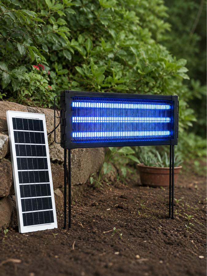 ضارب ناموس طويل مع لوحة